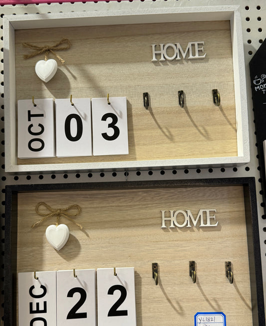 Calendar home decor