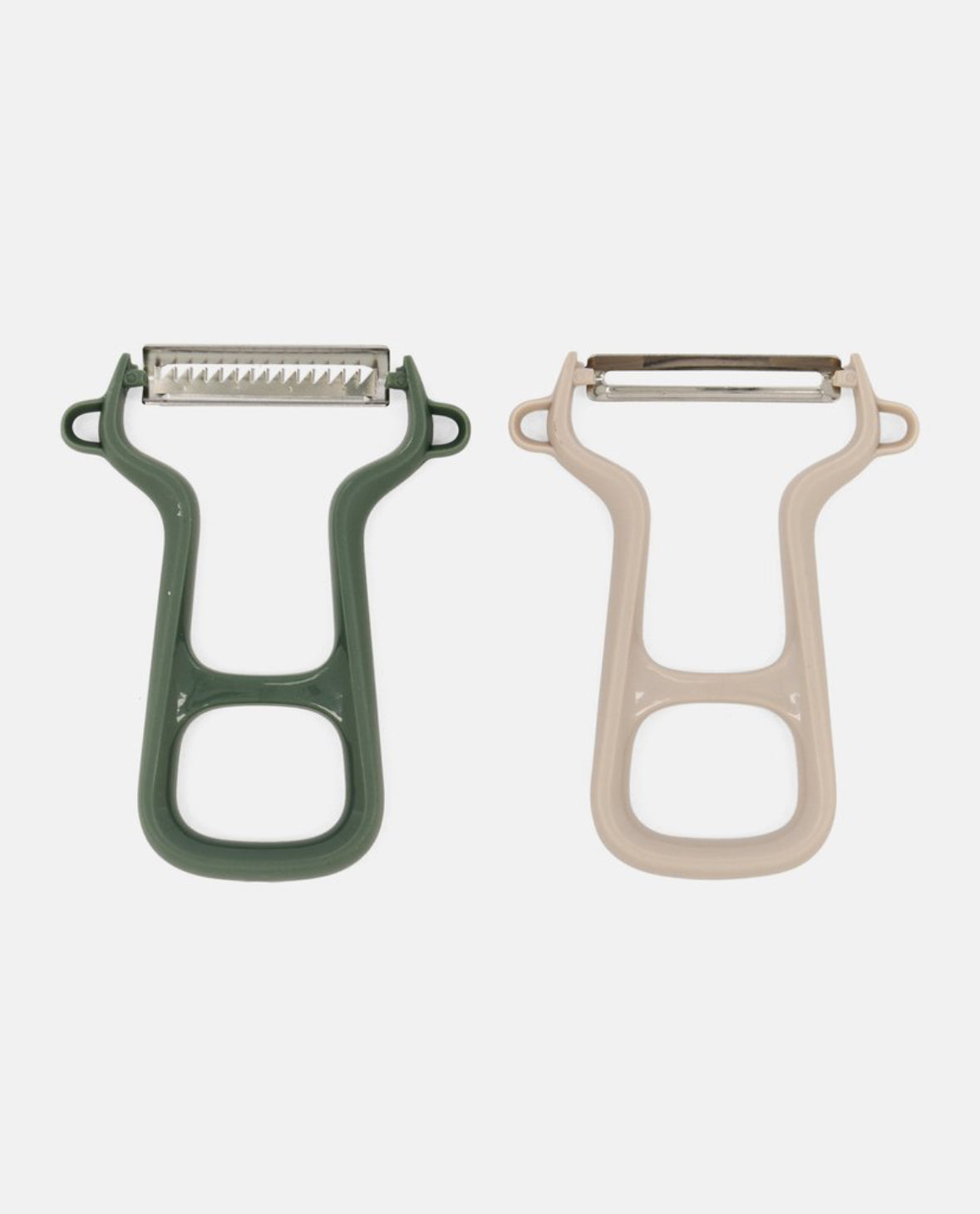 2 Peeler set, Grey/green