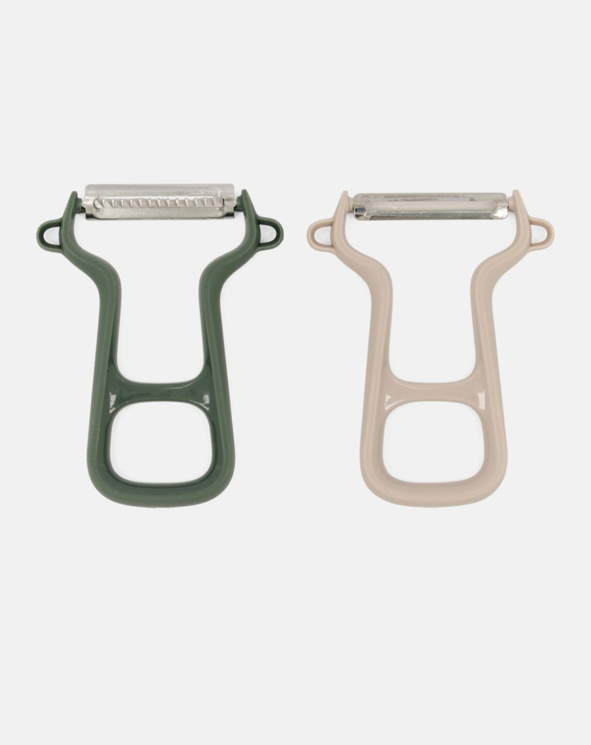 2 Peeler set, Grey/green